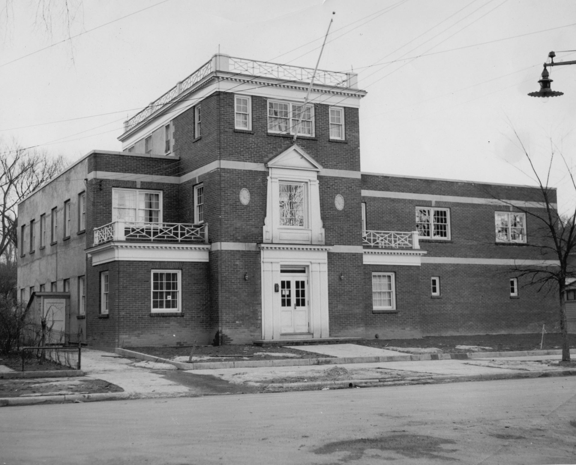 Black and white image of the Southside Community Center in 1936