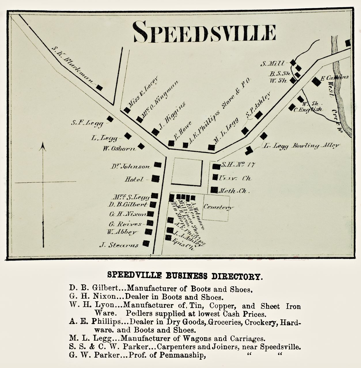 Map of Speedsville, NY
