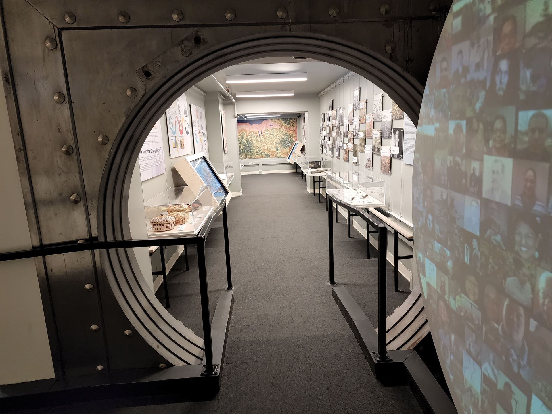 A rectangular image of the entrance to the "Passage Through Time" exhibit.