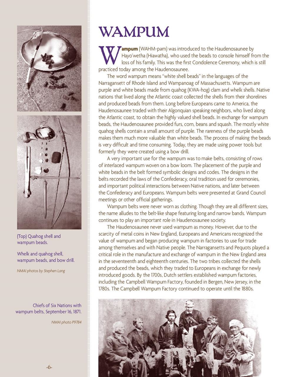 Link/image to informational text about wampum